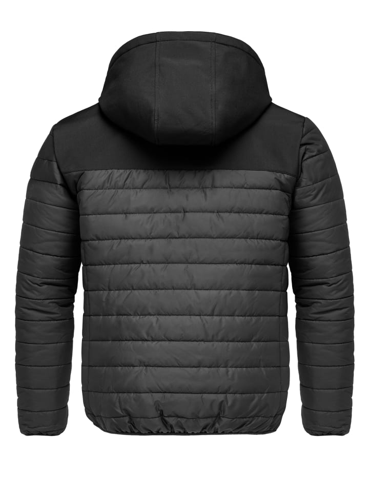 Amaci&Sons Hybrid Steppjacke MACON in Schwarz günstig kaufen