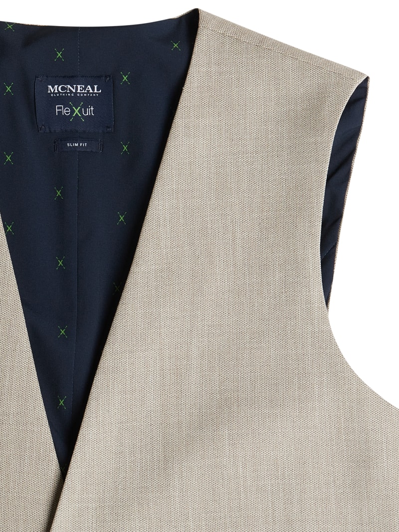 Weste mit Allover-Muster in beige