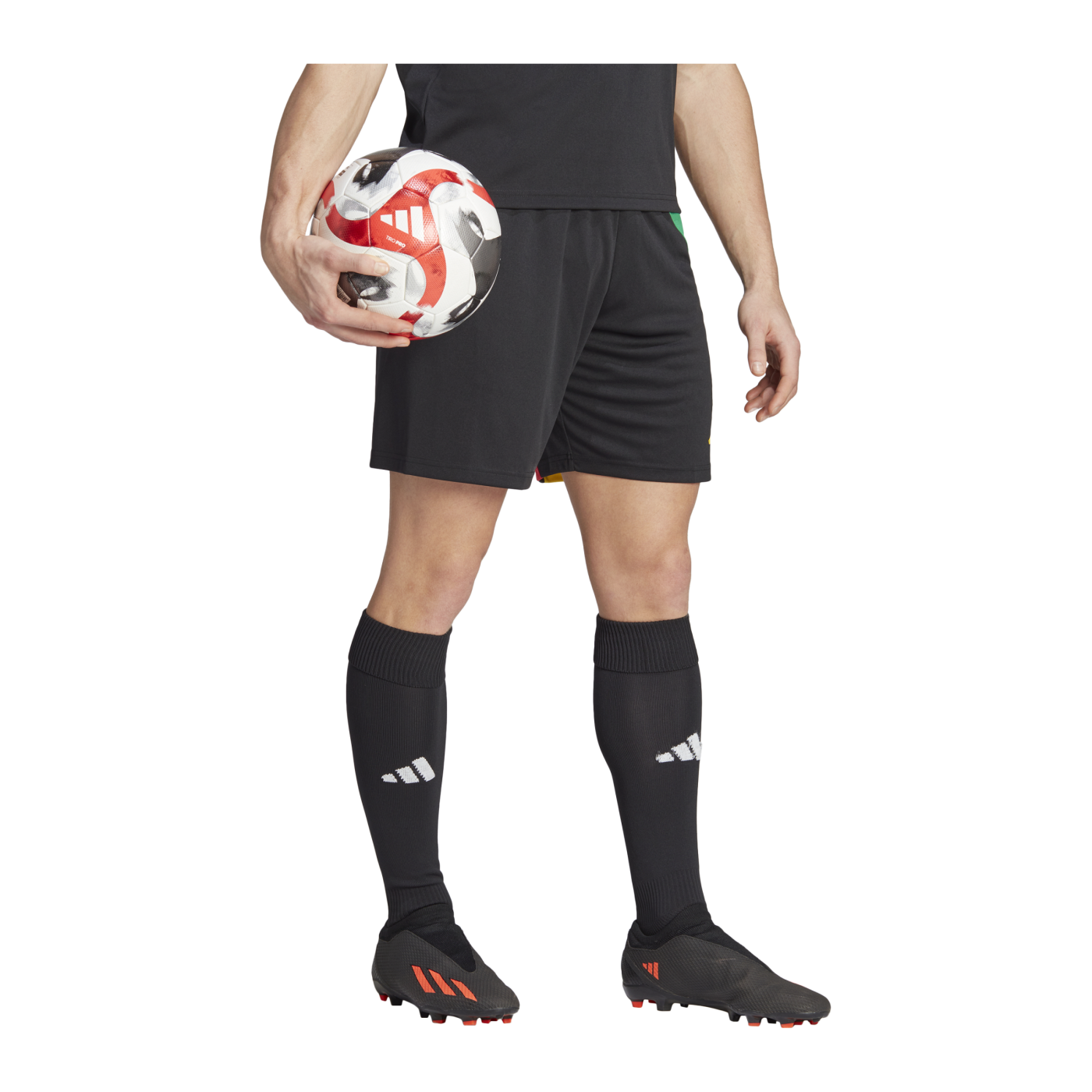 adidas Fortore 23 Short Schwarz Rot Gelb