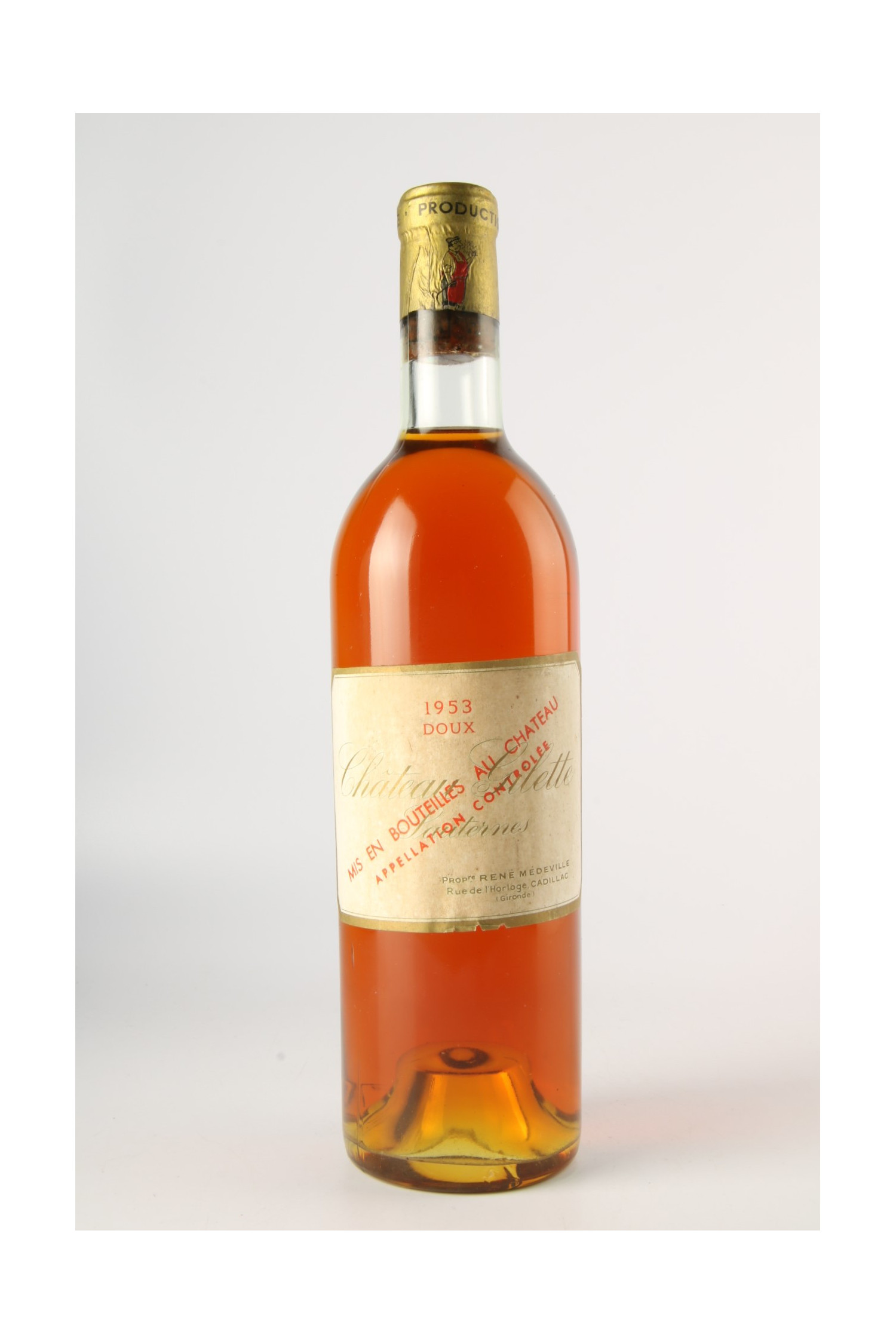 Château Gilette Doux 1953, Sauternes