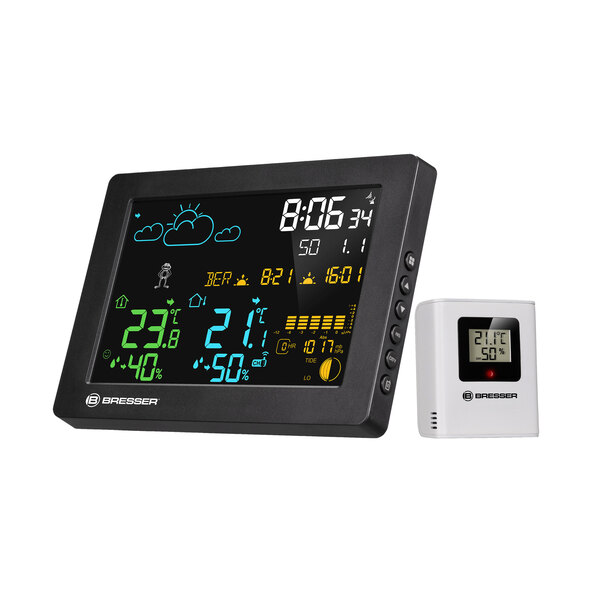 Farbwetterstation MeteoTemp Baro HZ, mit integriertem Wecker