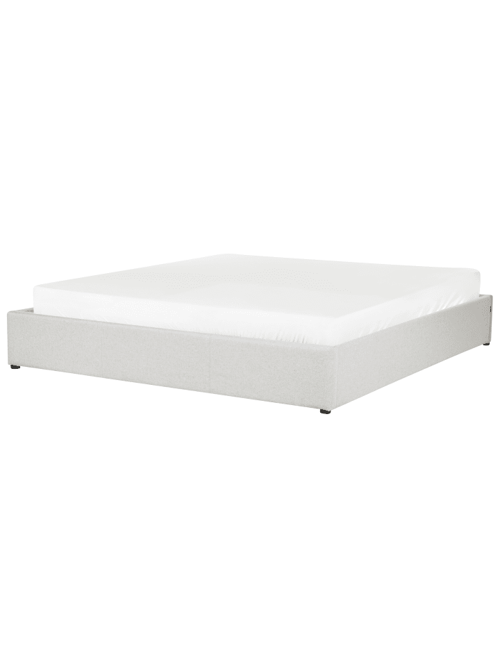 Beliani Doppelbett DINAN in Grau - (W) 187 x (H) 31 x (L) 214 cm günstig kaufen onesize