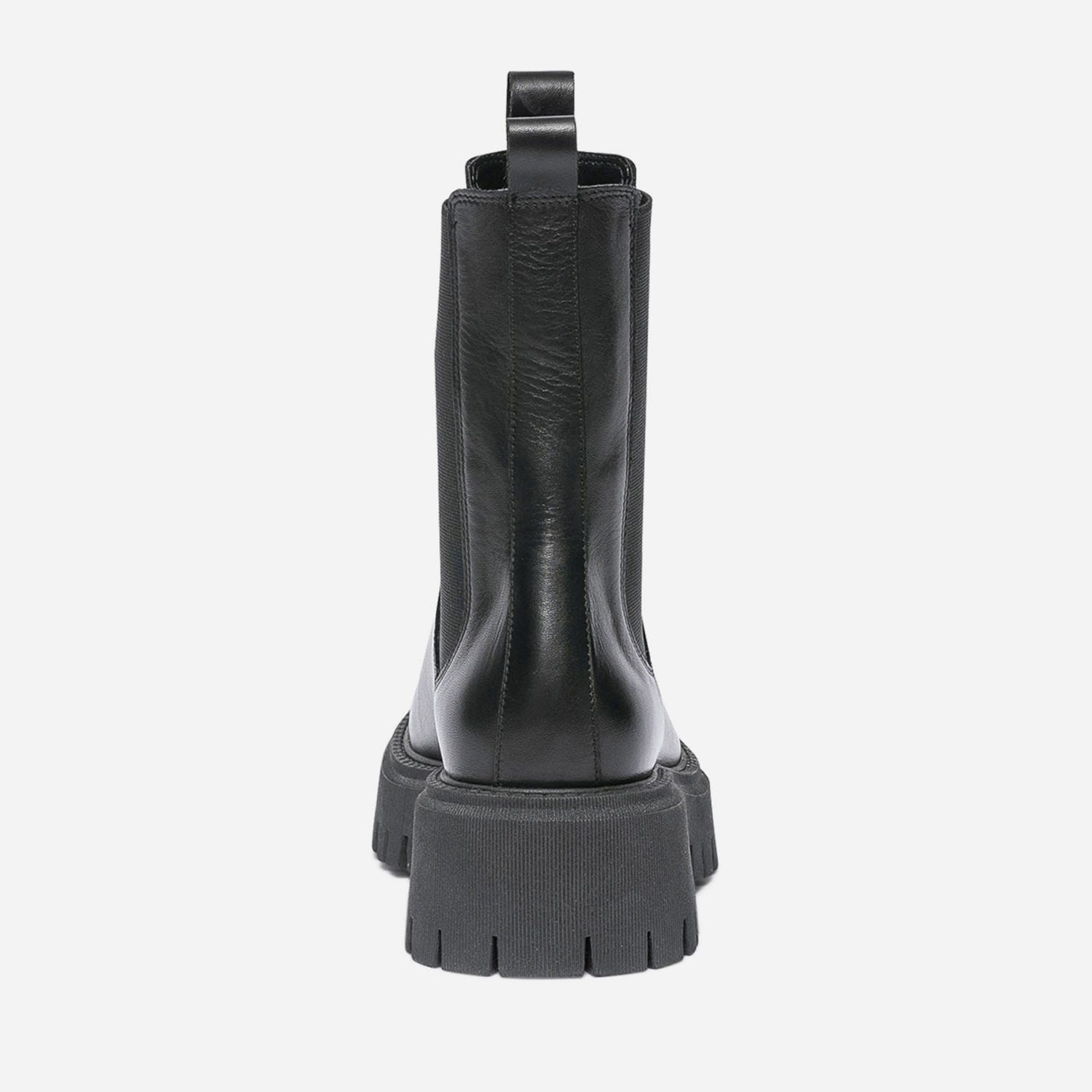 Chelsea boots TEXTO noir en cuir à semelle crantée