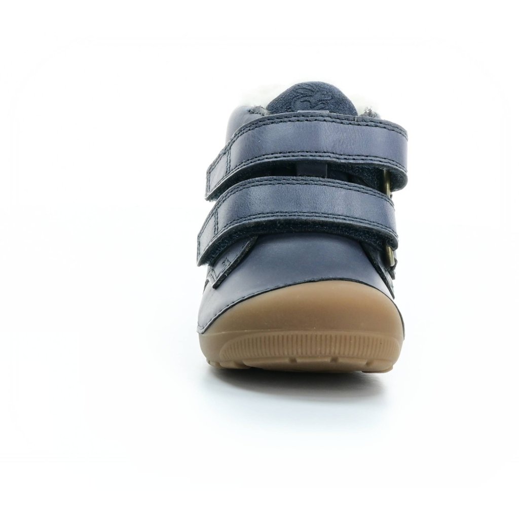 Bundgaard Petit Mid Winter Strap Navy WS dunkelblaue Barfuß-Stiefeletten