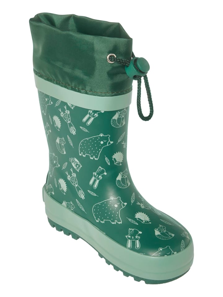 Playshoes Gummistiefel Waldtiere in Petrol günstig kaufen