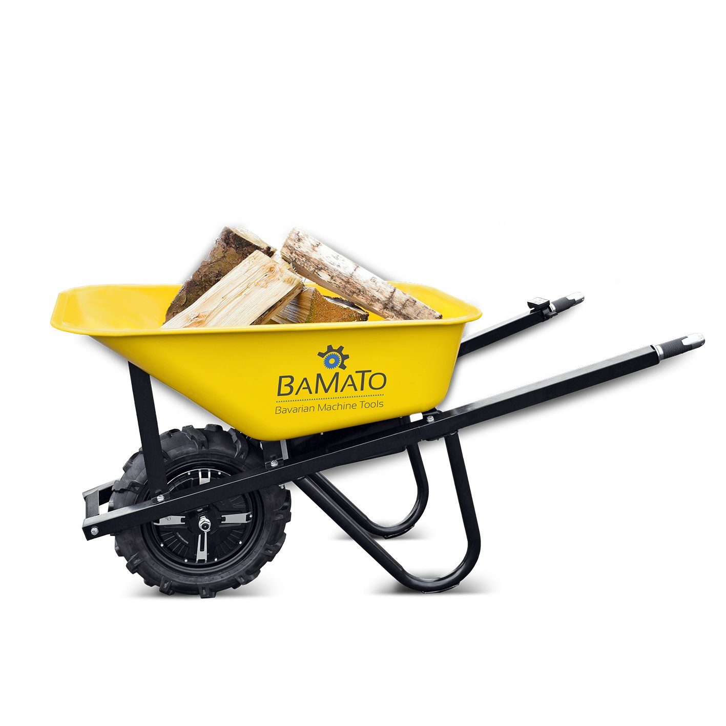 BAMATO Motorschubkarre MTR-150, 75 l, 1-tlg., elektrische Schubkarre, Akku Schubkarre