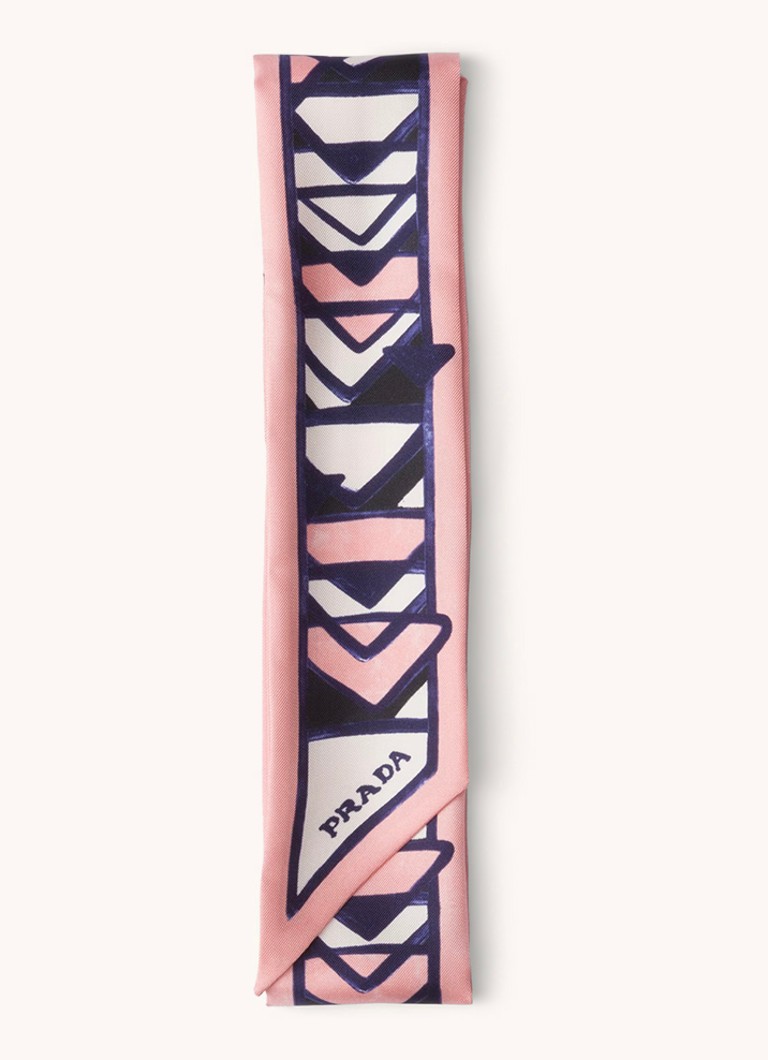 Bufanda estampada Prada Re-Nylon, 85 x 6 cm