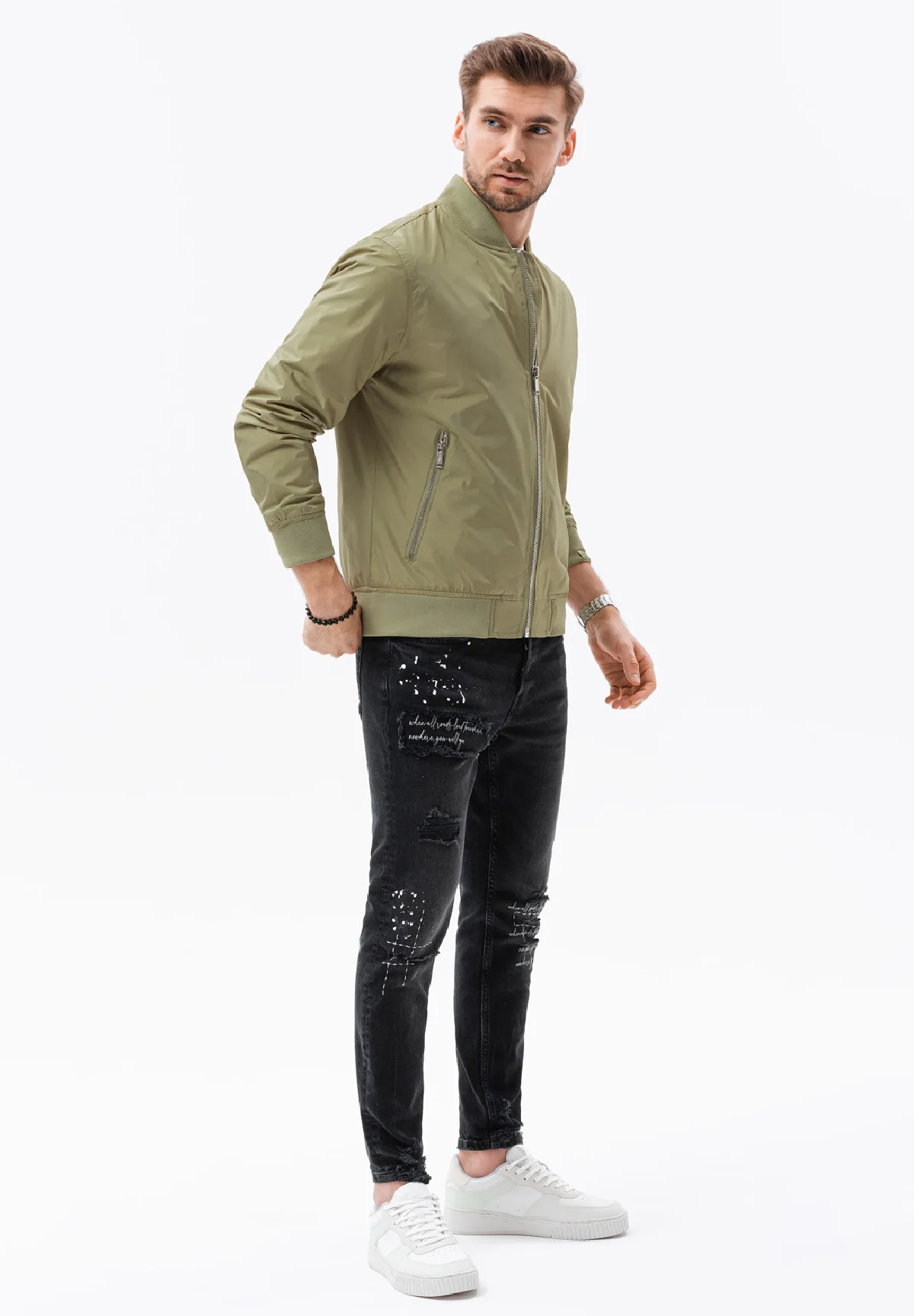 Chaqueta bomber ombré