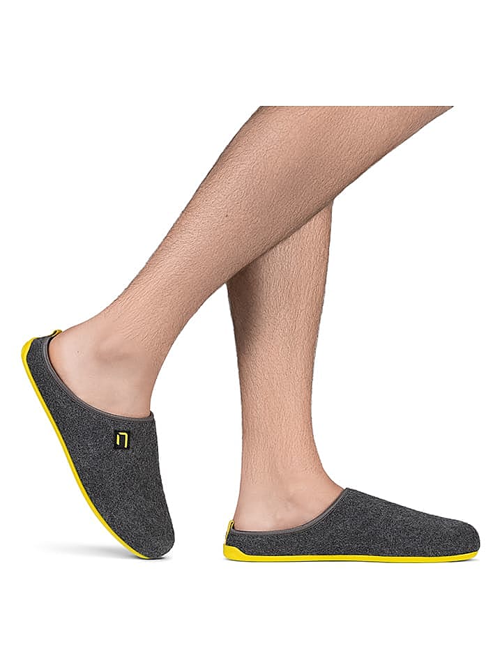 Nanga shoes Hausschuhe in Grau/ Gelb günstig kaufen 46