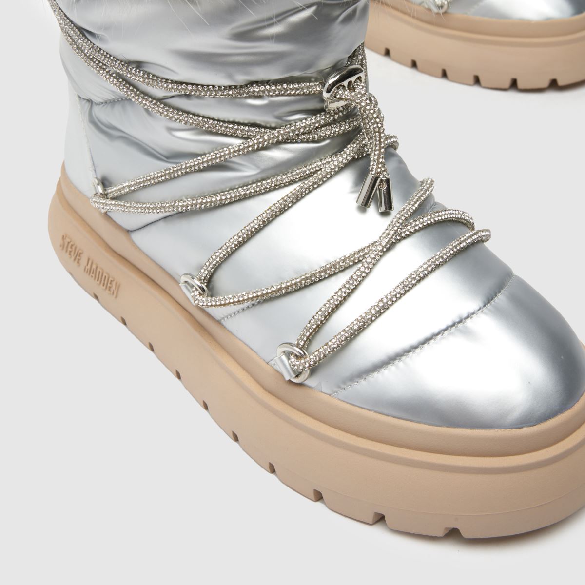 Steve Madden – Silverfärgade ice-storm-stövlar