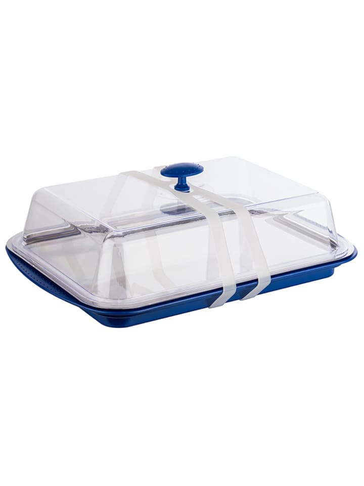 APS Thermo Tablett Set in Blau/Transparent 43 x 29 cm, H: 14 cm günstig kaufen onesize