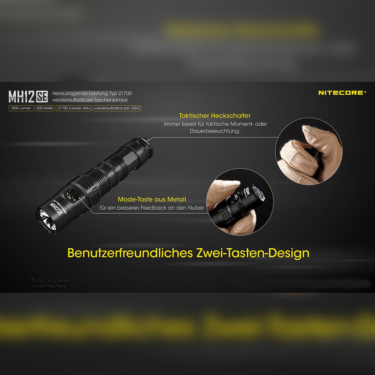 LED Taschenlampe MH12S