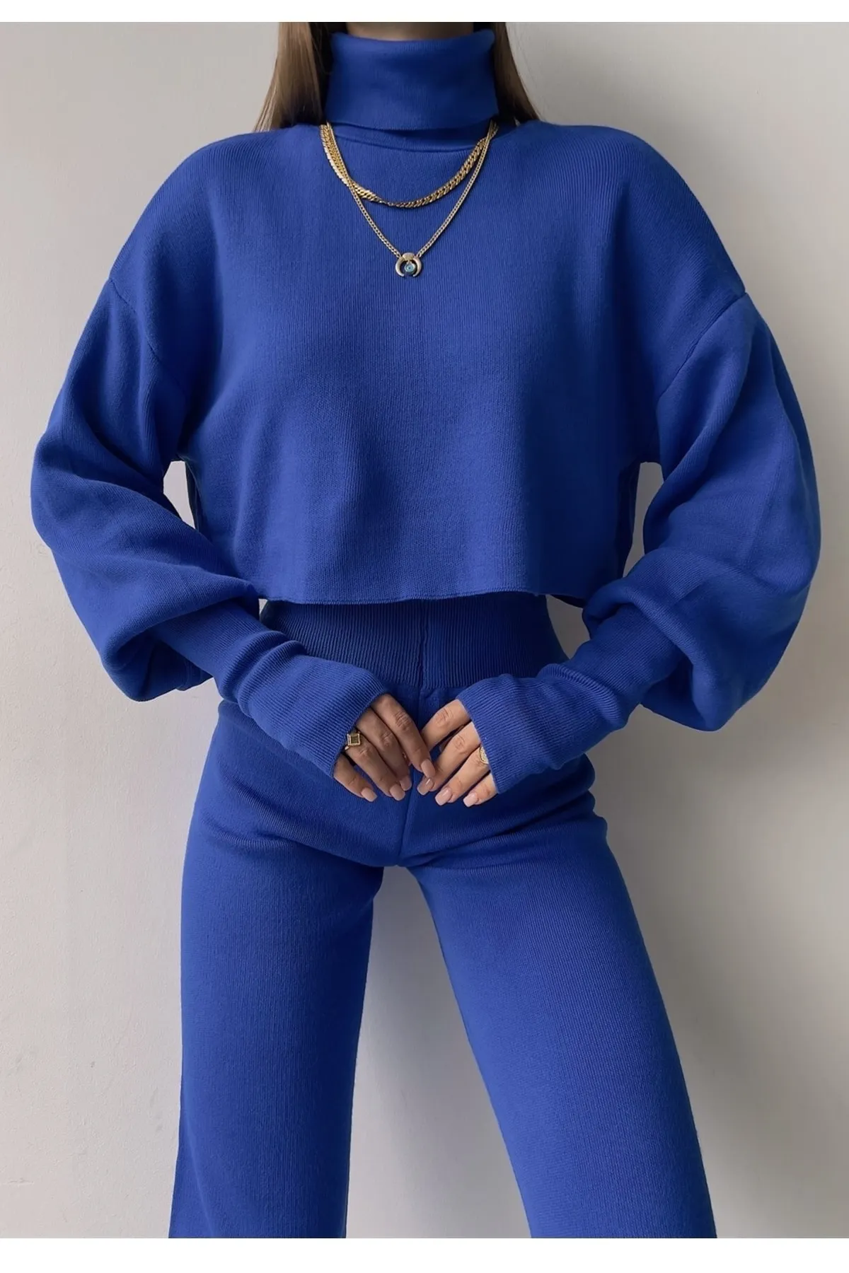 lovebox  Zweiteiler - Blau - Oversized