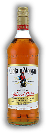 Captain Morgan Spiced Gold 1,0 Liter Captain Morgan Spiced Gold 1,0 Liter Mit Gewürzen aromatisiert. 1	 Liter - Vol 35%