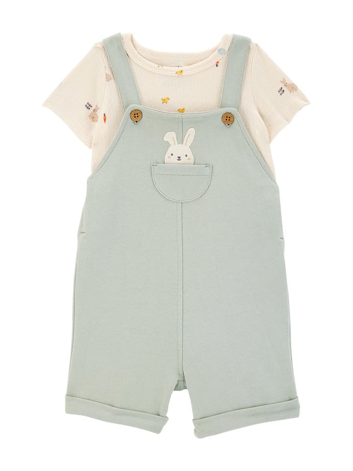carter's 2tlg. Outfit in Grün günstig kaufen