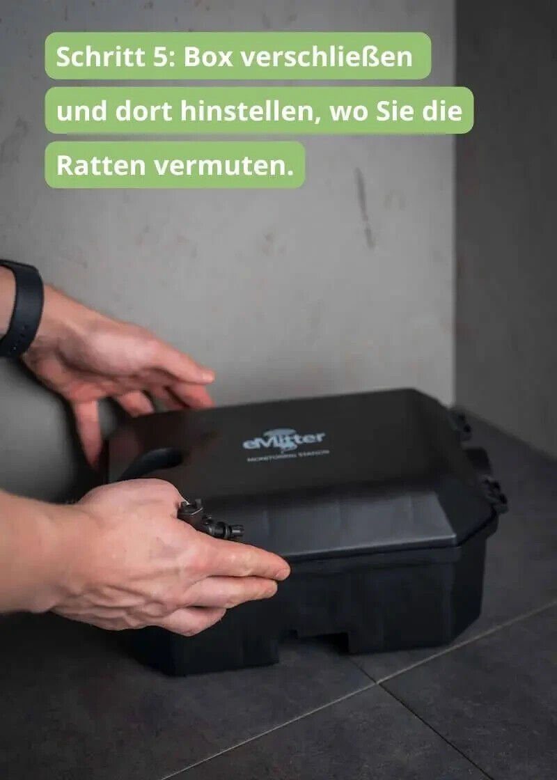 Vanguard Schlagfalle Rattenfalle VANGUARD, Sicher für Haustier & Kinder, inkl. Gratis Köder