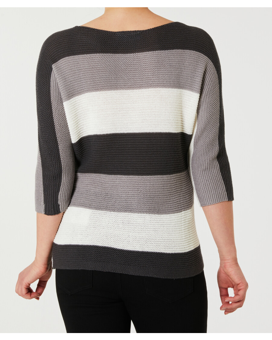 Gestreifter Strickpullover