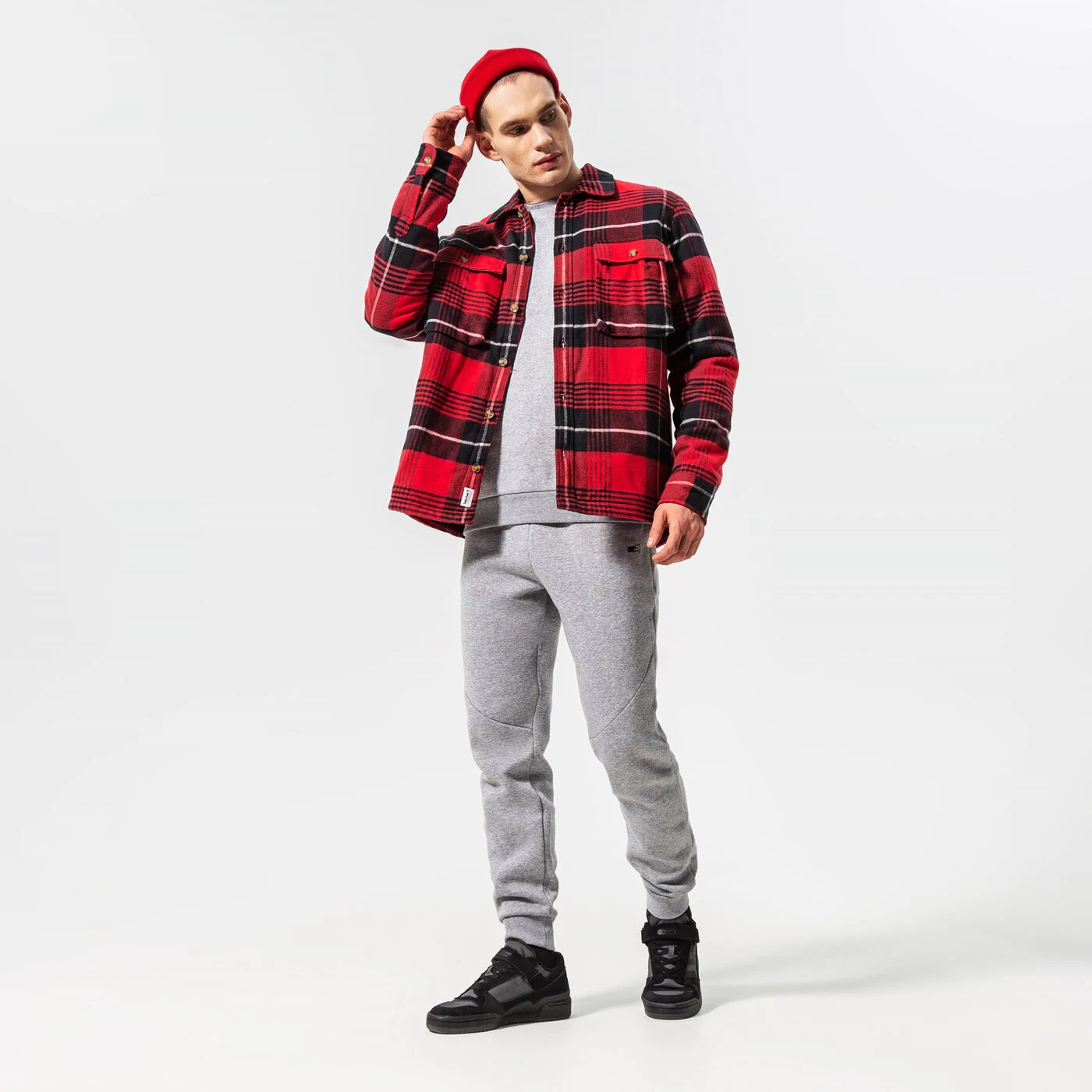 CONFRONT SWEATSHIRT ESSENTIAL CREW Grau