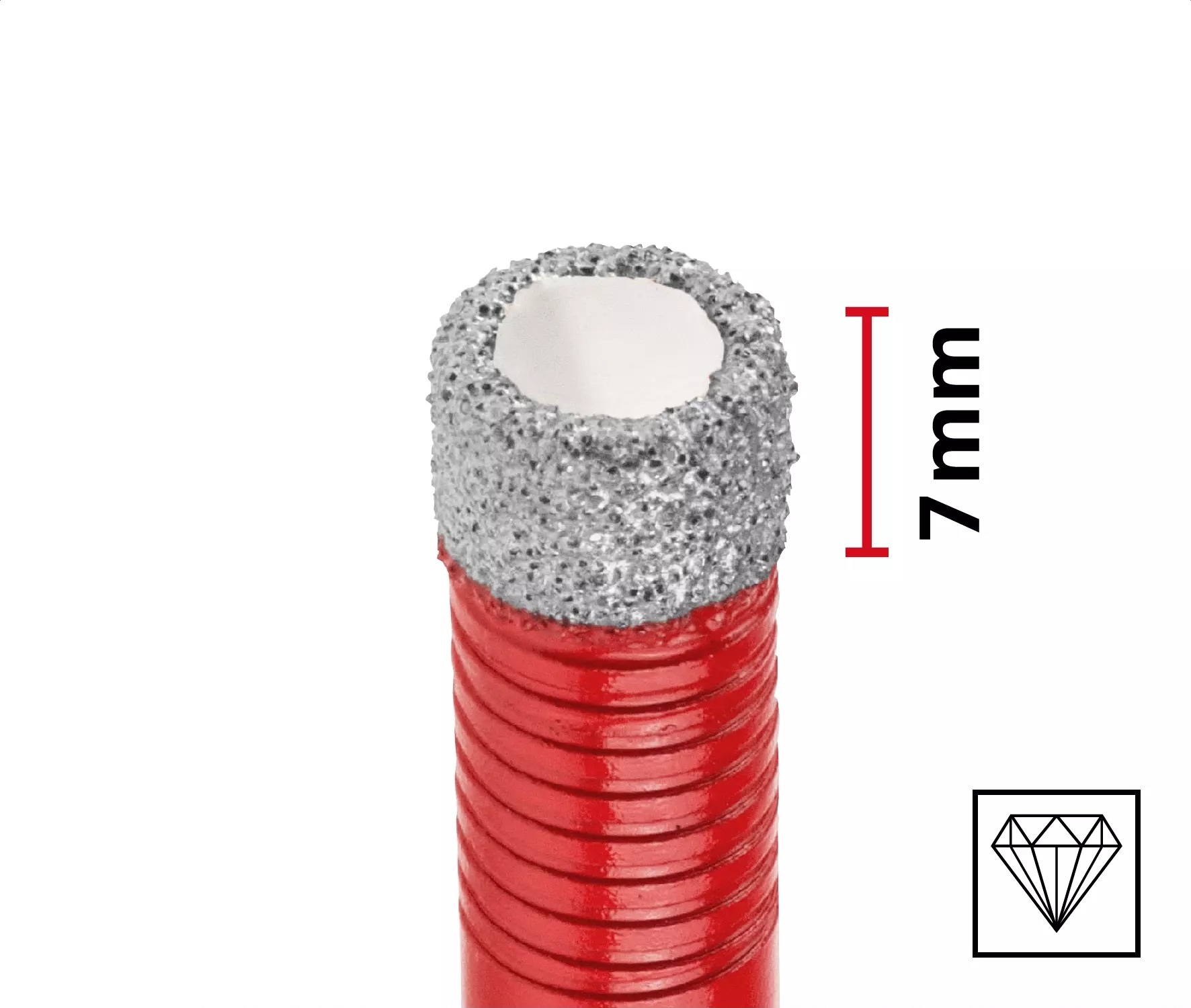 Zestaw wierteł diamentowych Einhell 49500404, 4 sztuki, w etui XS