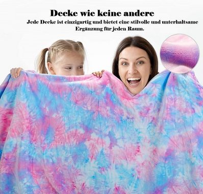 Kinderdecke Kuscheldecke für Kinder, Sofadecke, Tagesdecke, Wohnzimmerdecke, Avoalre, 76 x 102 Regenbogen-Überwurf für Mädchen, oder Geschenk für Kinder