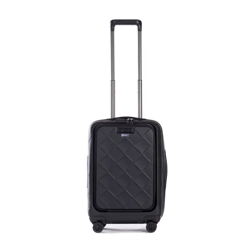 Stratic Leather&More - Hartschalen-Koffer S (mit Vortasche) - Matt Black