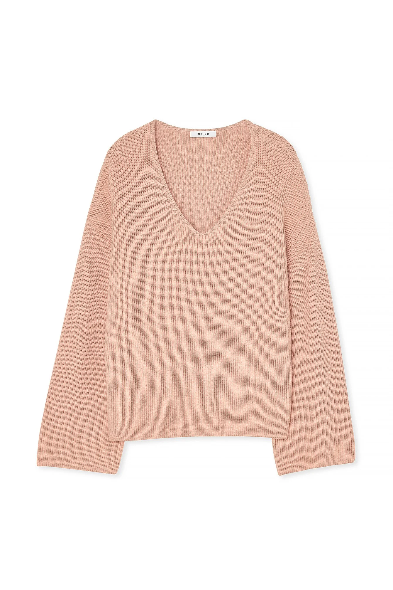 V-Ausschnitt Strickpullover