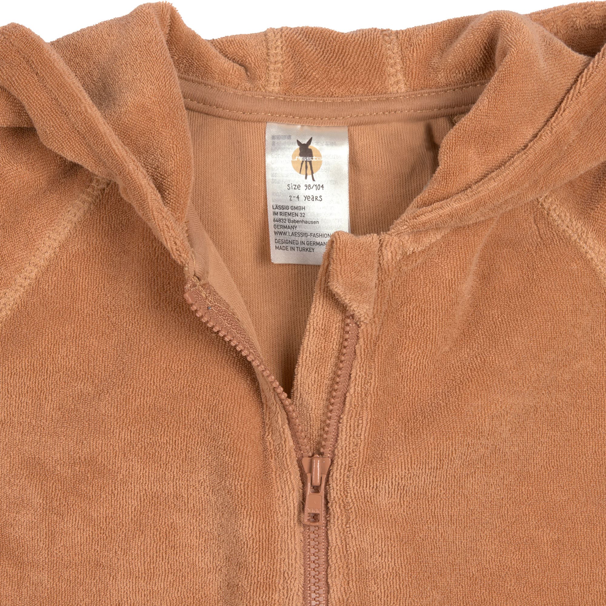 Frottee Jacke Kinder, Karamell