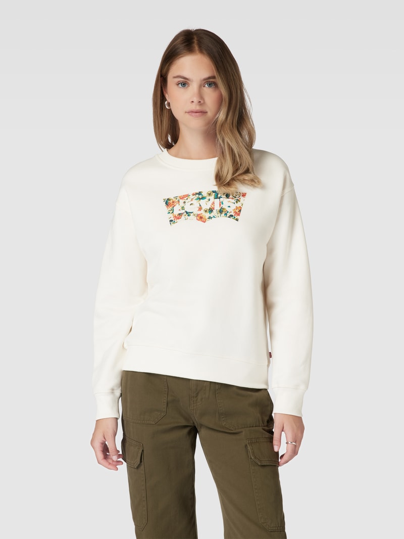 Sweatshirt mit Motiv-Print Modell 'GRAPHIC STANDARD CREW' in offwhite