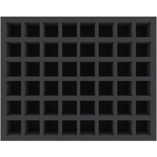 Feldherr 55 mm Full-Size Schaumstoffeinlage mit 48 quadratischen Fächern