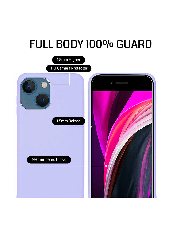 SWEET ACCESS 3tlg. Set: Full-Body-Case für iPhone 15 Pro in Lila günstig kaufen onesize