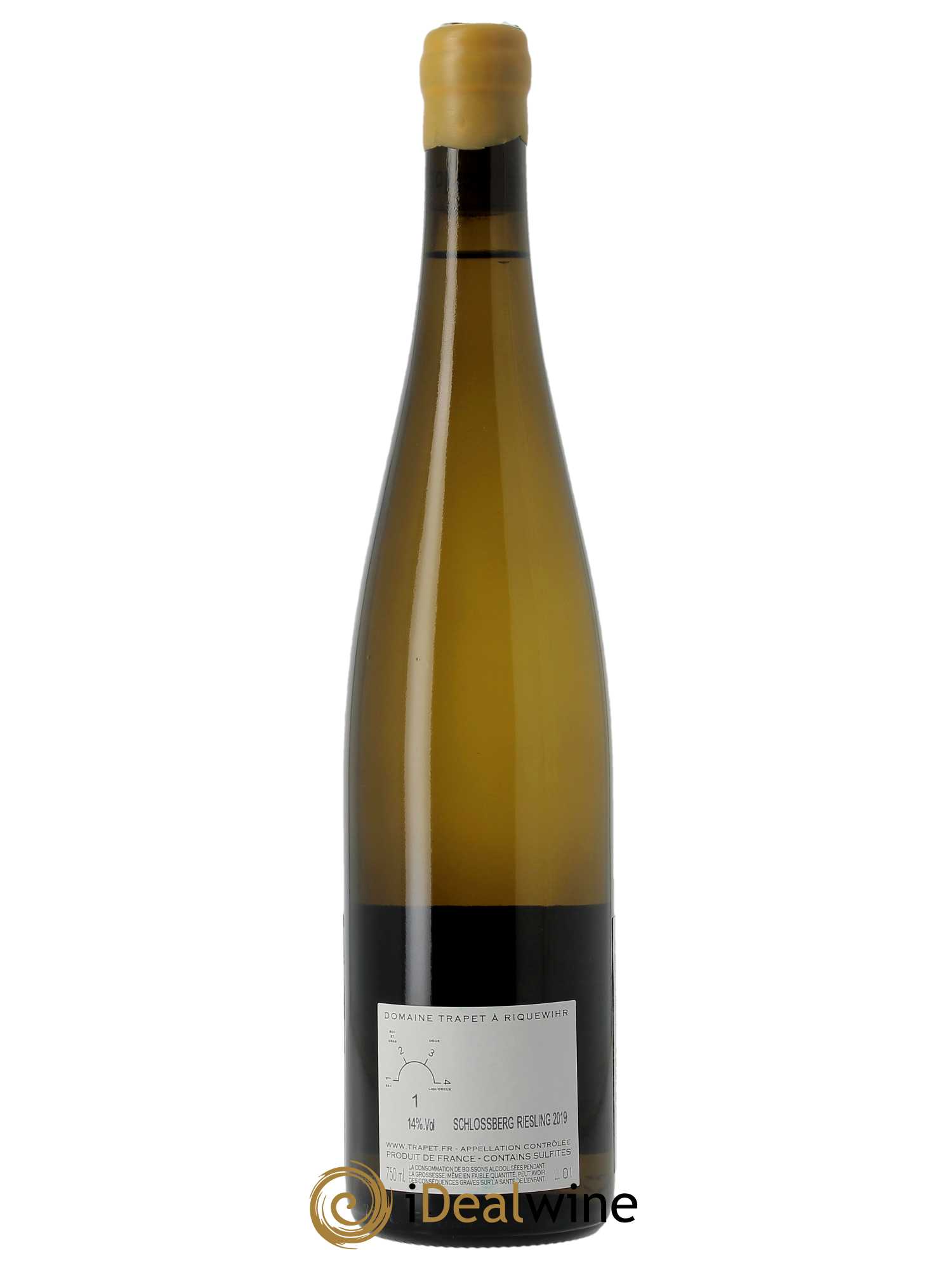 Riesling Grand Cru Schlossberg Domaine Trapet  2019 - Lot de 1 Bouteille