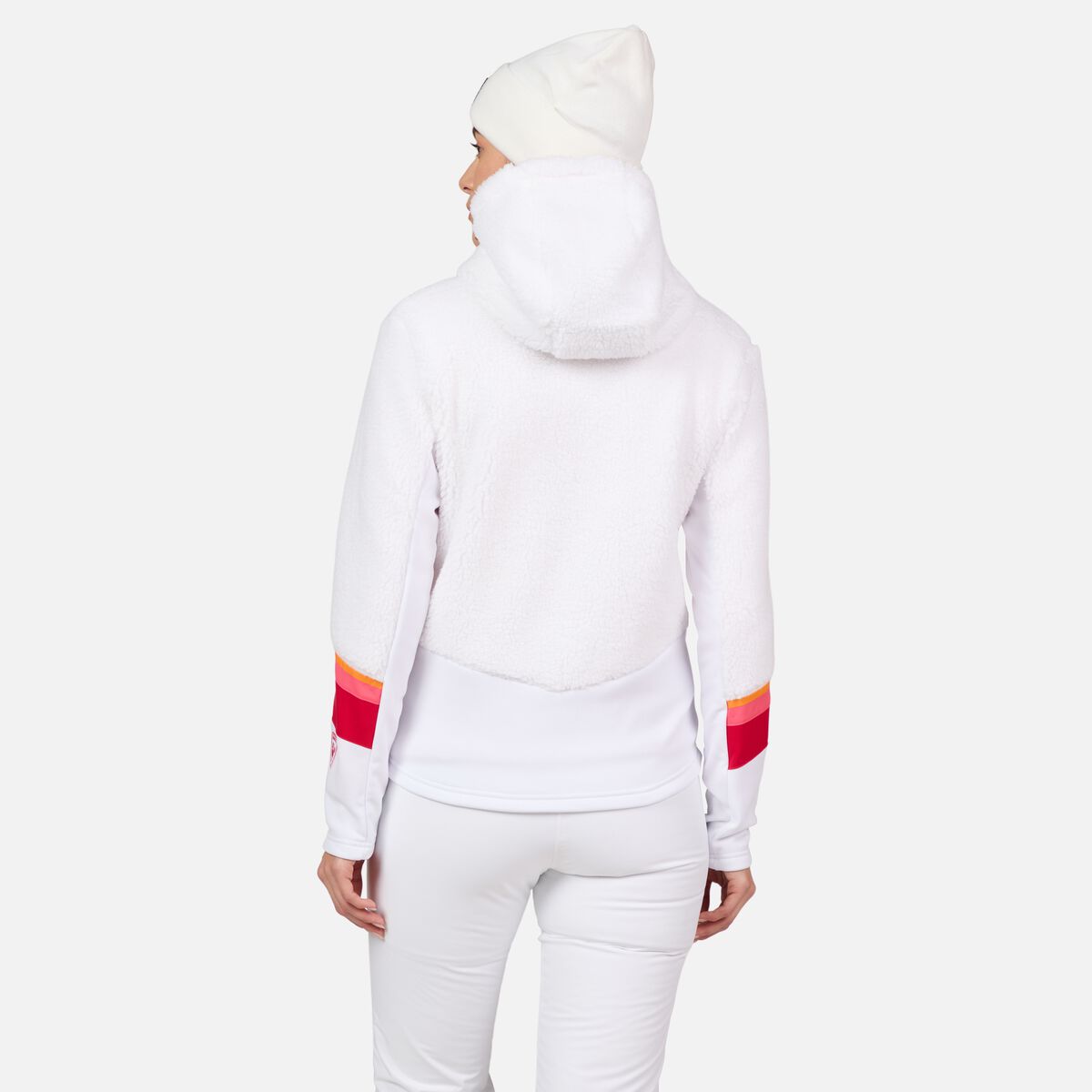 Damen-Kapuzenfleecejacke mit durchgehendem Reißverschluss Wispile