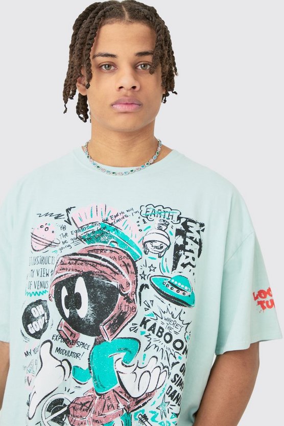 Oversize T-Shirt mit lizenziertem Looney Tunes Print