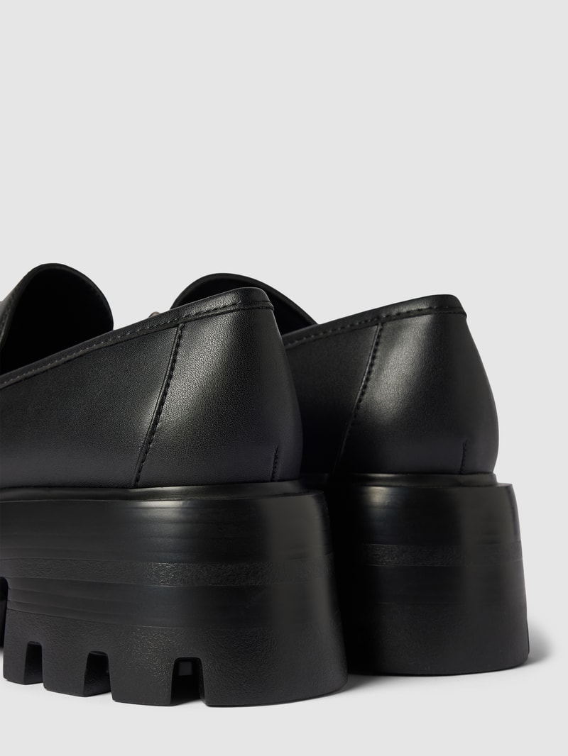 Penny-Loafer mit Zierbesatz Modell 'MOTORIDE' in schwarz