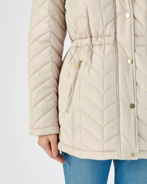 Parka matelassée zippée