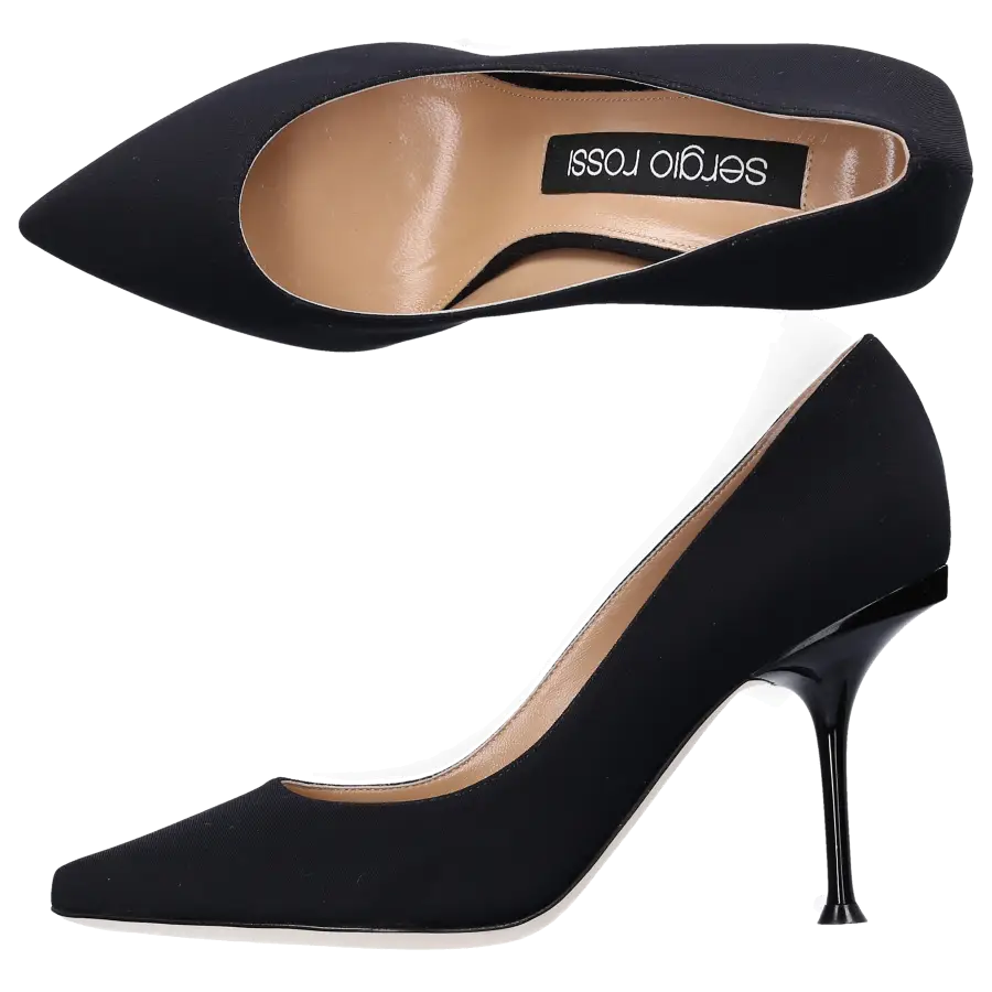 Sergio Rossi - Pumps SR MILANO Textil schwarz - schwarz