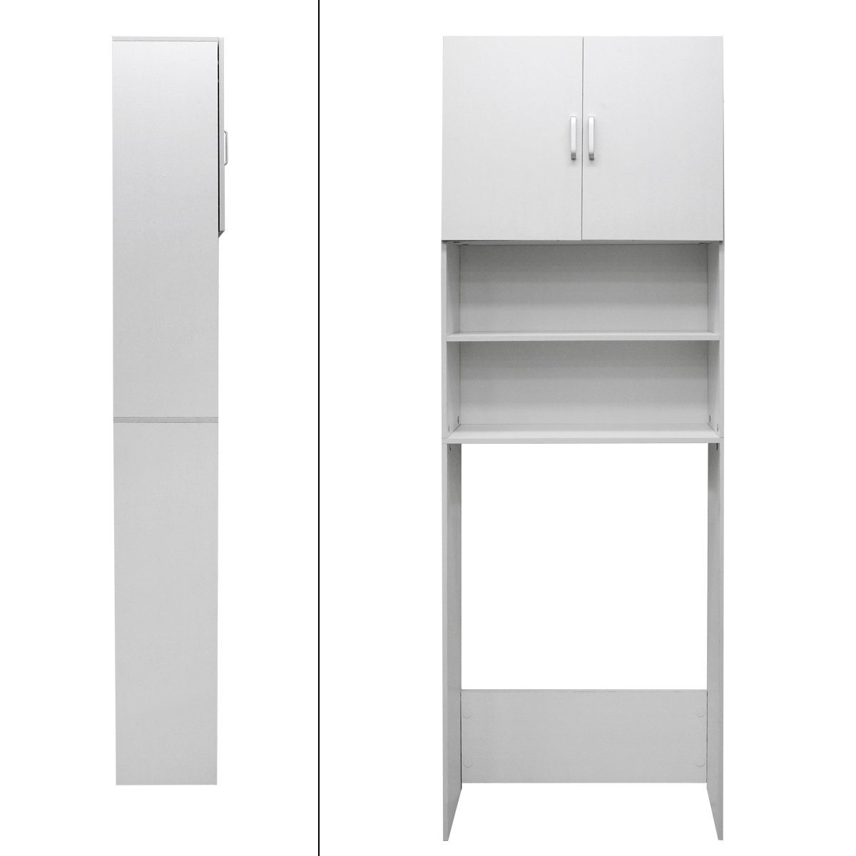 ECD Germany Waschmaschinenumbauschrank Waschmaschinenschrank 190 x 62.5 cm, weiß