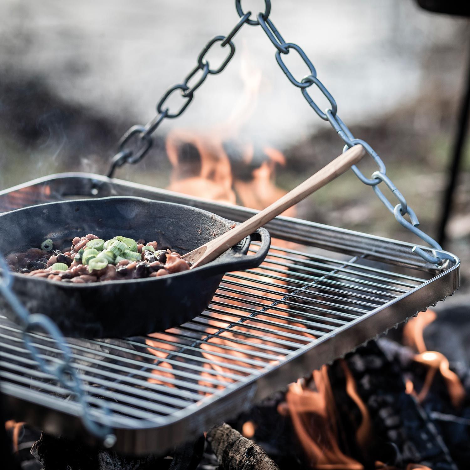 Feuerpfanne mit Henkeln