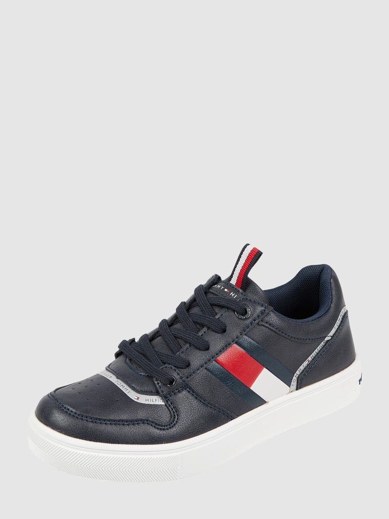 Sneaker in Leder-Optik Modell 'Kobe' in marineblau