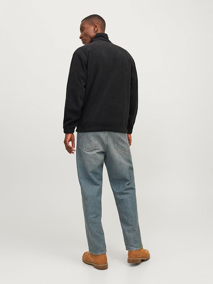 Jack & Jones Fleecepullover in Schwarz günstig kaufen