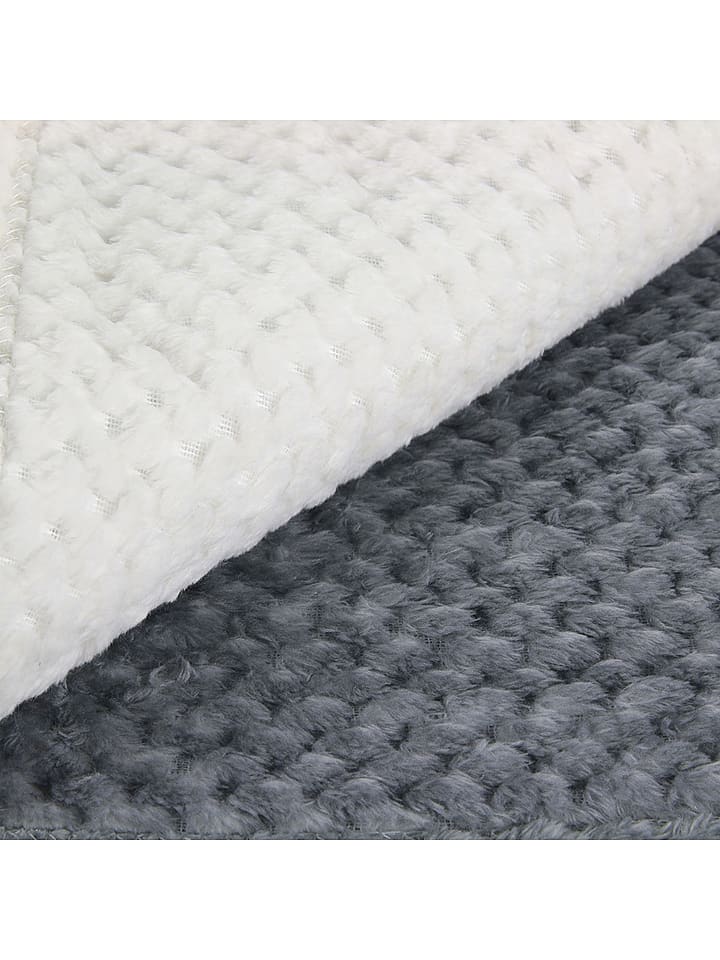 THE HOME DECO FACTORY Plaid in Grau - (L)200 x (B)150 cm günstig kaufen onesize