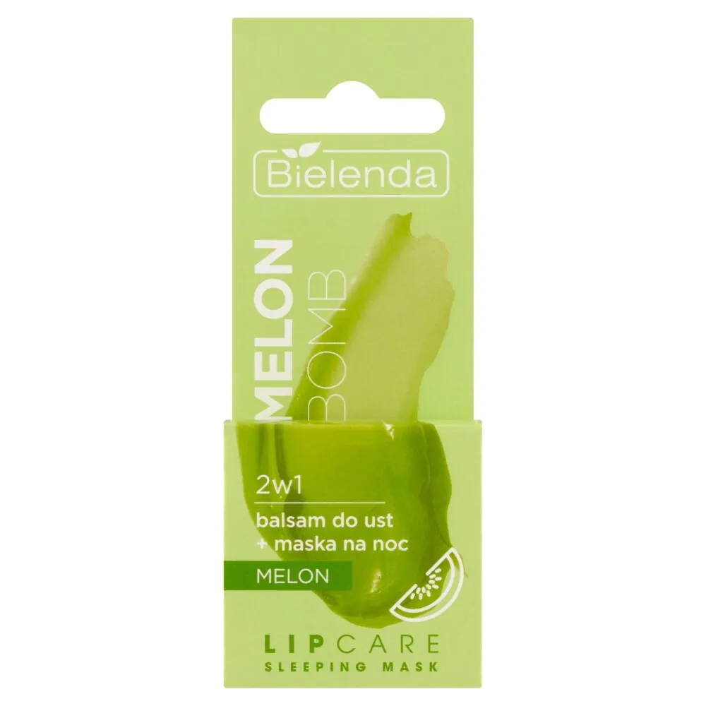 Bielenda Lip Care Sleeping Mask Melon Bomb 2w1 læbepomade + Melon natmaske
