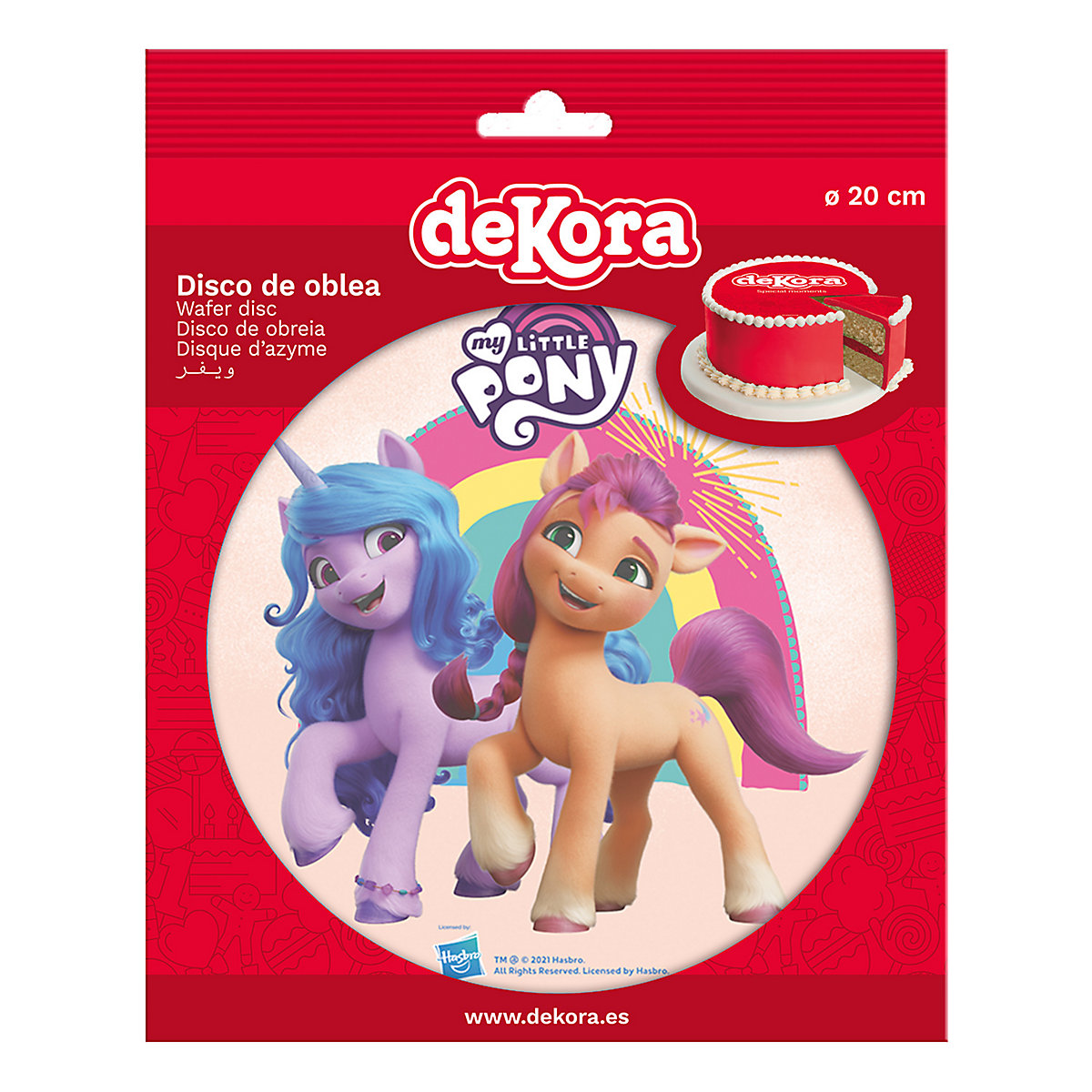Essbare Tortenaufleger 20cm My Little Pony 20cm