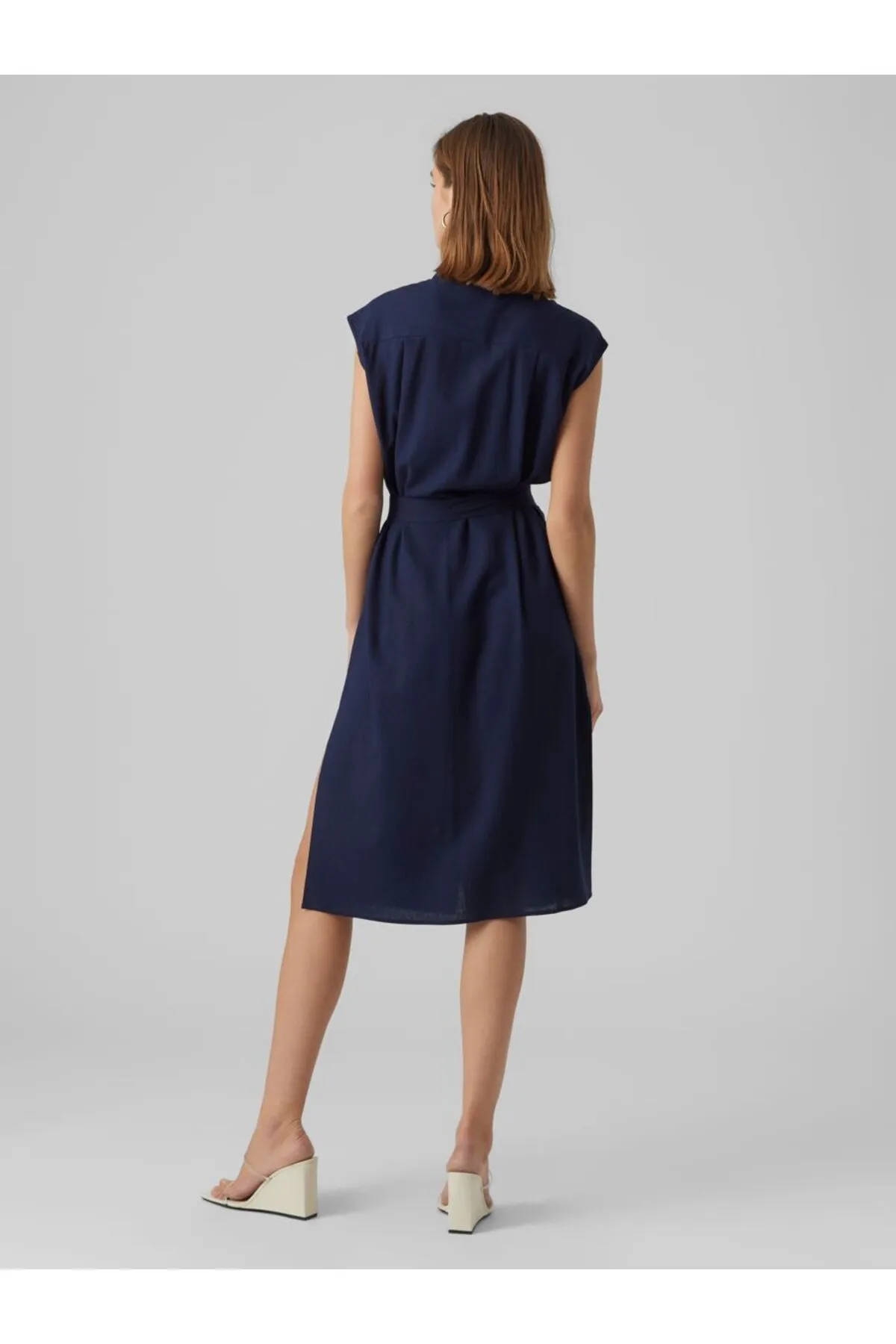 Vero Moda  Hemdblusenkleid VMMYMILO SL CALF SHIRT DRESS WVN GA