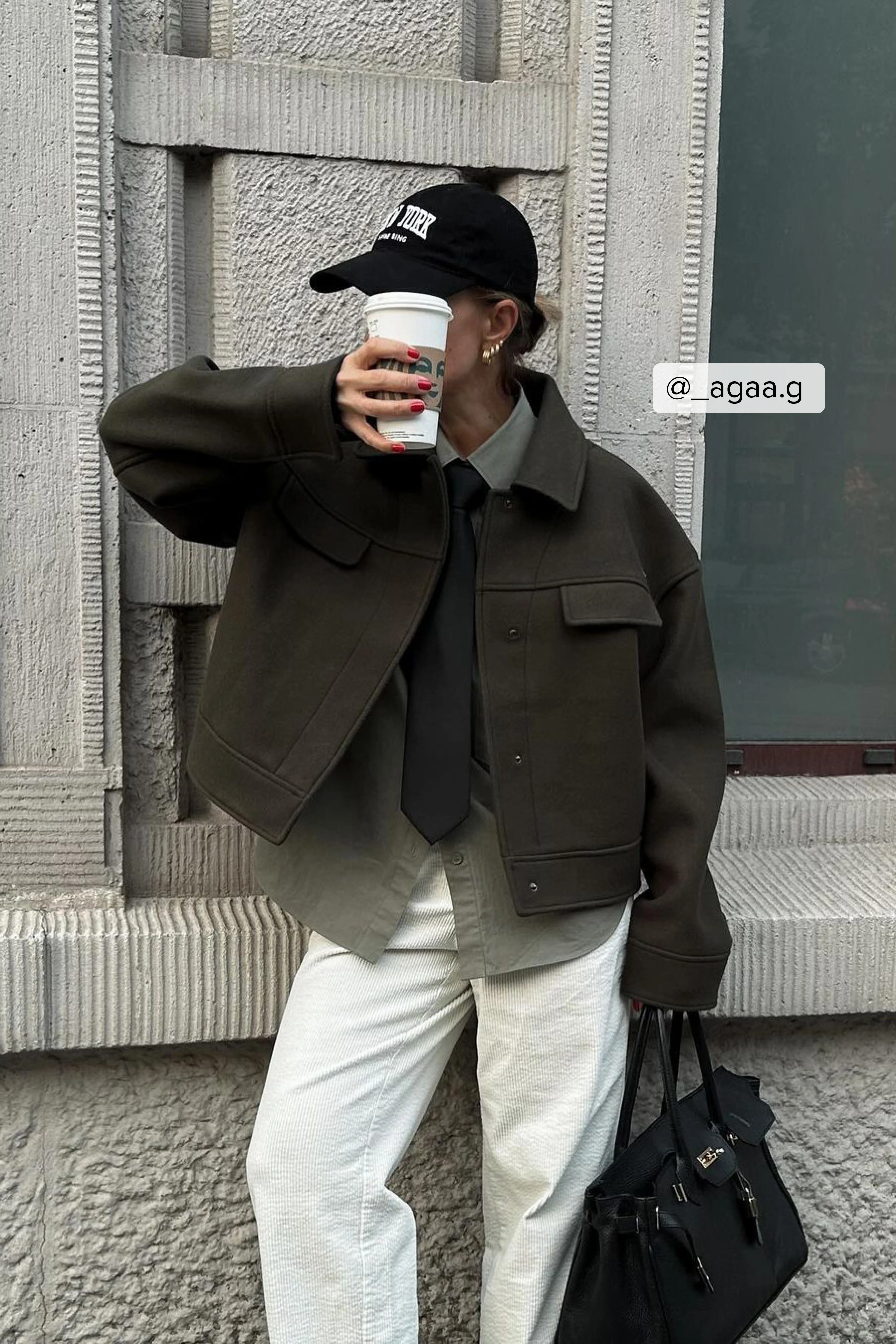 Jacke im Woll-Look