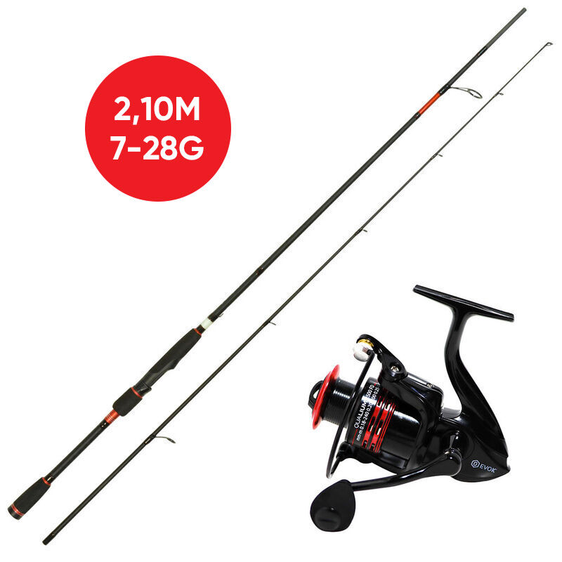 Evok Qualium 2,10m spö, 7-28g + Qualium 25000FD rulle