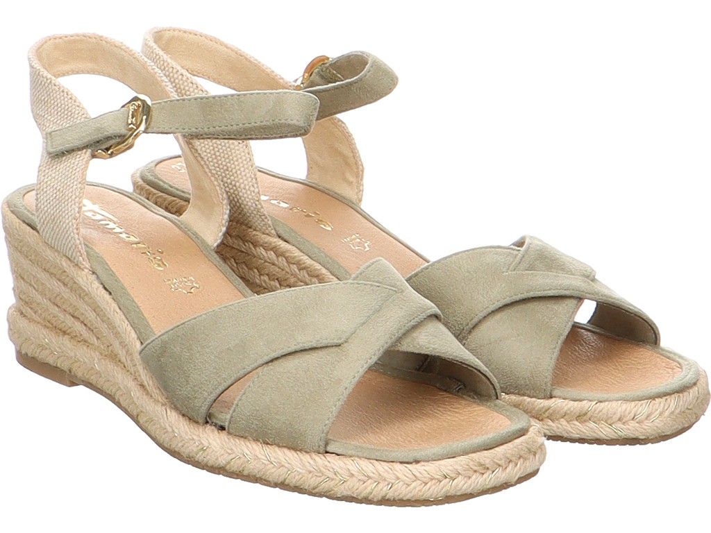 TAMARIS Sling-Pumps grün