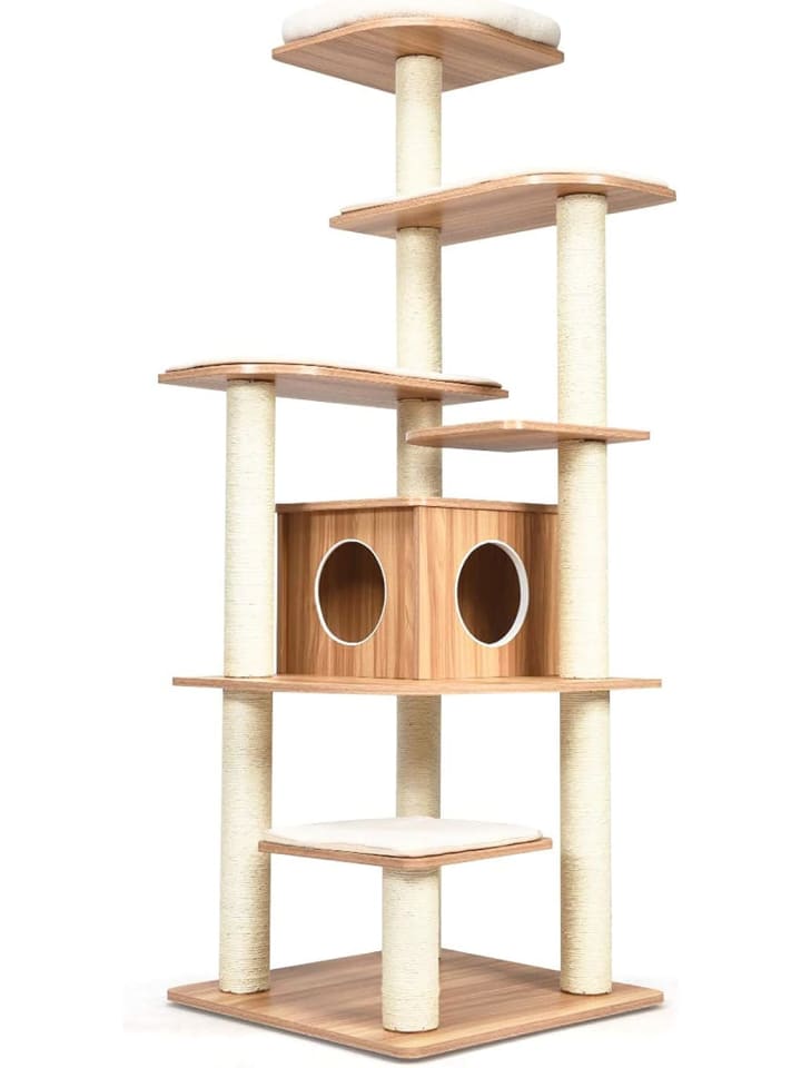COSTWAY 175cm Kratzbaum in Beige günstig kaufen 175 cm