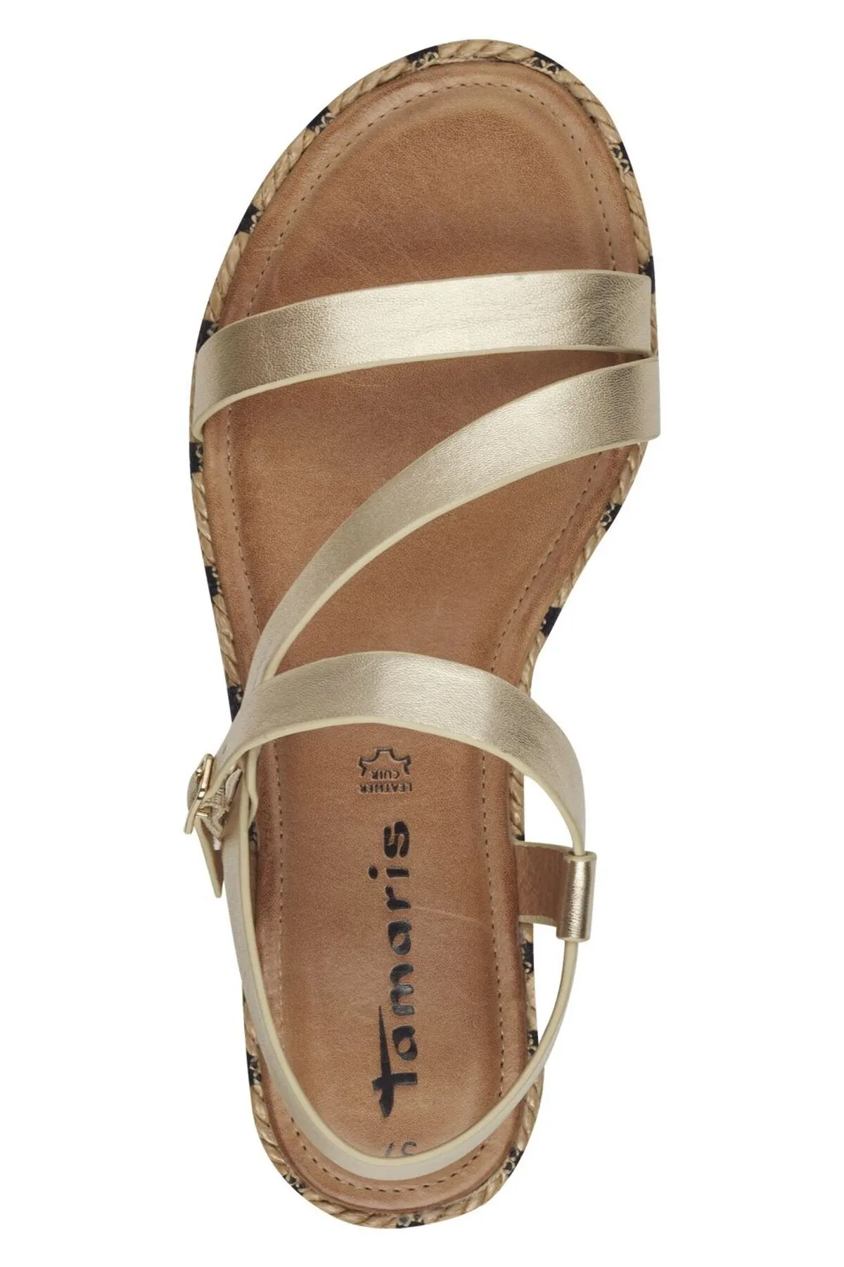 Tamaris  Sandalette - Goldfarben - Blockabsatz