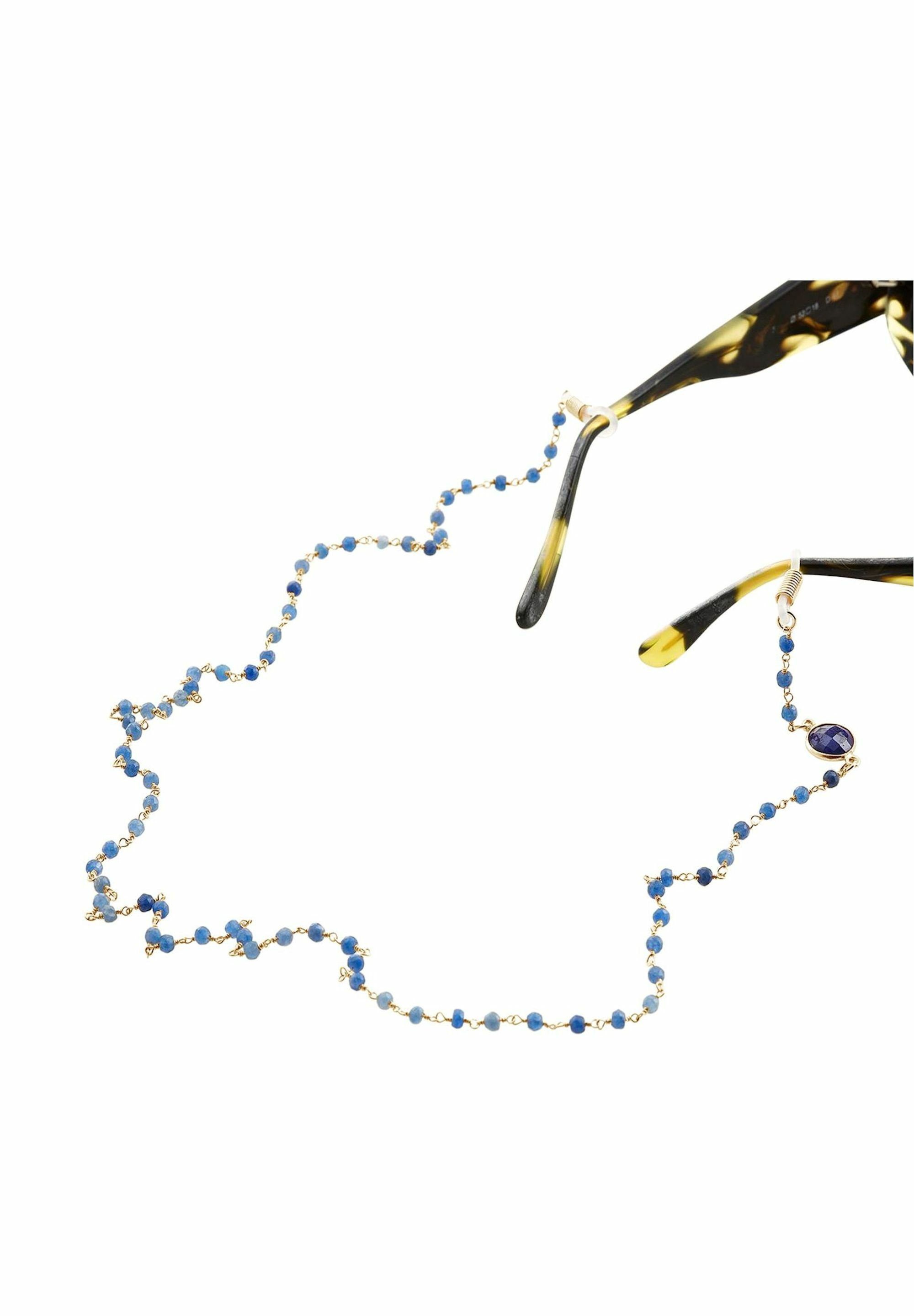 Gemshine Brillenkette Brillenkette Saphir